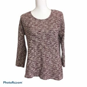 Charming Charlie lace detail knit sweater. Medium